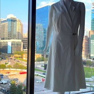Calvin Klein Collared Wrap Dress